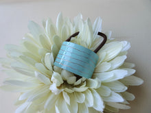 Load image into Gallery viewer, Sky Blue Pony Cuff, Modern Pony Holder 