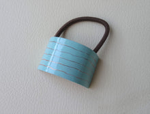 Load image into Gallery viewer, Sky Blue Pony Cuff, Modern Pony Holder 