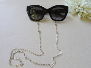 Simple Silver Sunglasses Lanyard