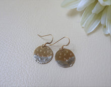Load image into Gallery viewer, Dunking Moon Circle Earrings, Gold Round Earrings