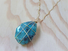 Load image into Gallery viewer, Wire Wrapped Amazonite Long Necklace