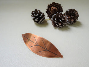 leaf barrette
