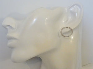 Silver Open Circle Earrings