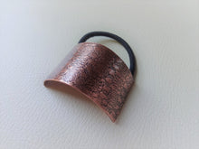 Load image into Gallery viewer, Ponytail Cuff, Metal Hair Cuff, Metal Hair Tie, Copper Pony Tail Holder.