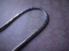 Load image into Gallery viewer, Silver Handforged Hair Stick, Zigzag Hair Pins For Long Hair.