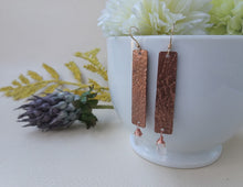 Load image into Gallery viewer, Copper Timeless Earrings with Moonstone