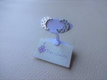 Load image into Gallery viewer, Silver Crescent Moon Studs, Hand Stamped Earrings.