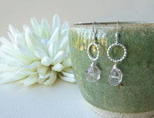 Load image into Gallery viewer, Silver Herkimer Diamond Earrings