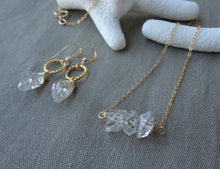 Load image into Gallery viewer, Herkimer Diamonds Gold Necklace