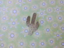 Load image into Gallery viewer, Gold Cactus Pin Brooch, Cute Lapel Pin, Arizona Desert Jewelry.