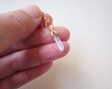 Load image into Gallery viewer, Tiny Crystal Point Earrings, Icicle Jewelry