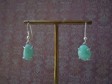 Load image into Gallery viewer, green jade earrings