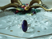 Load image into Gallery viewer, Lapis Lazuli Silver Ring, Adjustable Ring