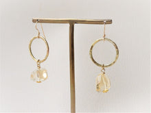 Load image into Gallery viewer, Citrine gold earrings