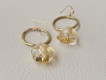 Load image into Gallery viewer, Citrine gold earrings