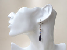 Load image into Gallery viewer, Lapis lazuli and Herkimer Diamond Earrings