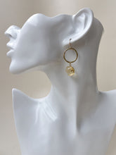 Load image into Gallery viewer, Citrine earrings on mannequin
