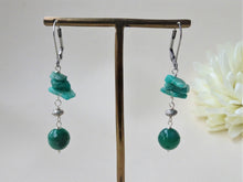 Load image into Gallery viewer, Green Agate in Harmony Earrings