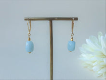 Load image into Gallery viewer, Blue Beryl Dangle Earrings