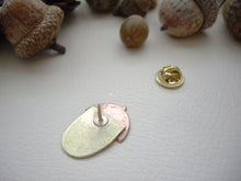 Load image into Gallery viewer, Acorn Pin Brooch on back