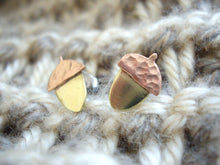 Load image into Gallery viewer, Acorn Woodland Studs Earrings
