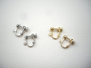 Clip on earrings are available