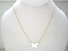 Load image into Gallery viewer, Minimalist Butterfly Necklace, Choose Your Metal.