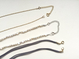 Necklace extender, Adjustable length, Attachable extender.