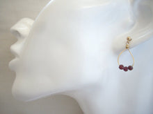 Load image into Gallery viewer, Small Hoop Earrings, Choose Your Stone.