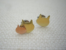 Load image into Gallery viewer, Tiny Cat Studs, Mom And Baby Cat, New Mama Gift.