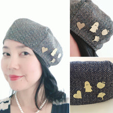 Load image into Gallery viewer, Gold Heart Pin Brooch, Small Brooch, Cute Hat pin.
