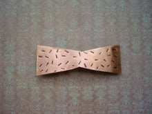 Load image into Gallery viewer, Copper Bow Barrette, Rustic Hair Jewelry.
