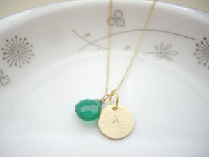Personalized  Letter Necklace, Alphabet Or Number Jewelry For Her.