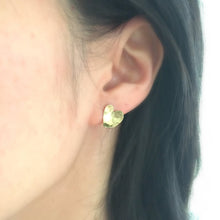 Load image into Gallery viewer, Heart Earrings, Gold or Silver, Minimalist Jewelry For Her.