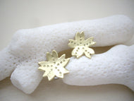 Cherry Blossom Stud Earrings, Sakura Jewelry Gift.