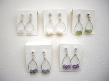 Load image into Gallery viewer, Small Hoop Earrings, Choose Your Stone.